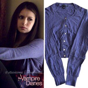 Banana Republic Cropped Cardigan ASO Elena Gilbert